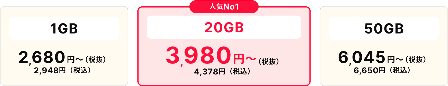選べるプラン
